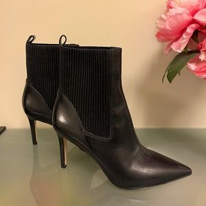 Leather booties
